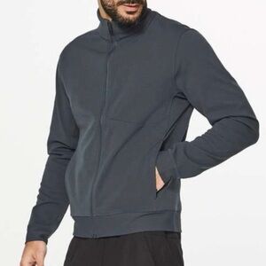 Lululemon Men’s Lululemon Sojourn Jacket Warpstreme Melanite Blue Gray Size XL